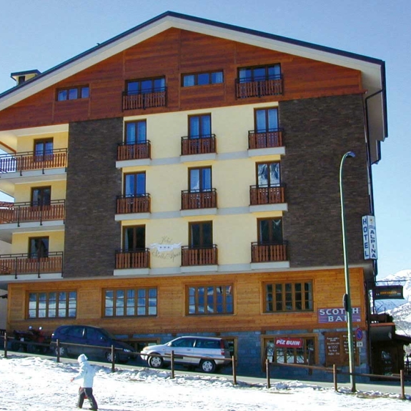 Right opposite the slopes