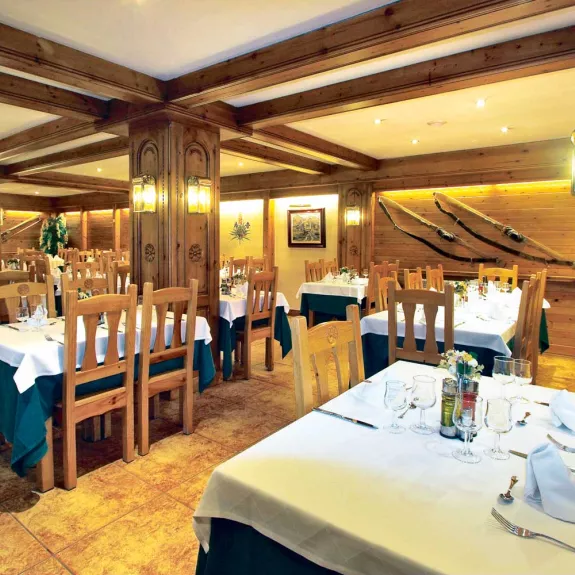 The dining room for your half board meals