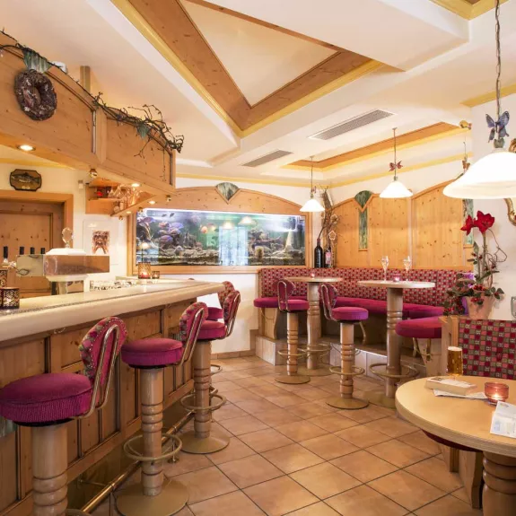 The bar area