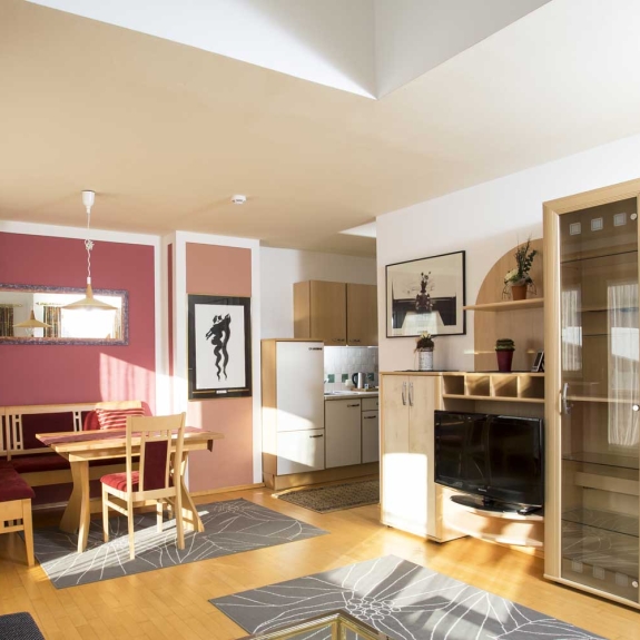 The living room of a suite