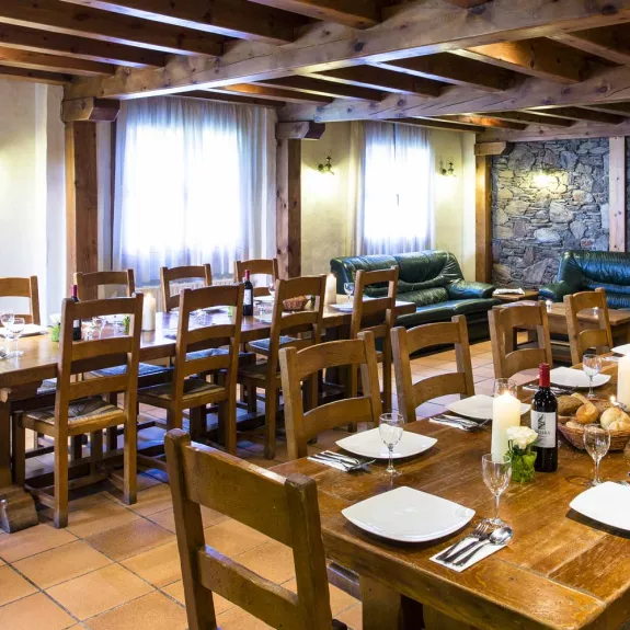 The dining area