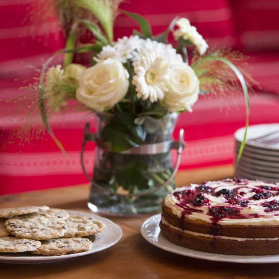 Freshly made afternoon tea