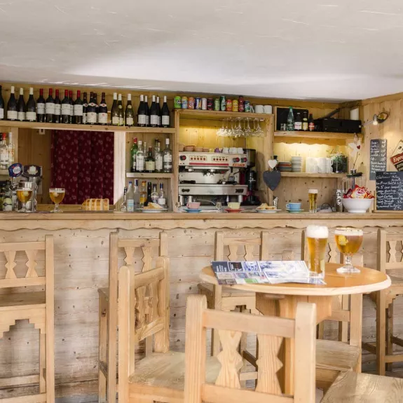 The bar area
