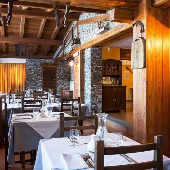 The lovely dining area