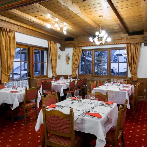 The large dining room