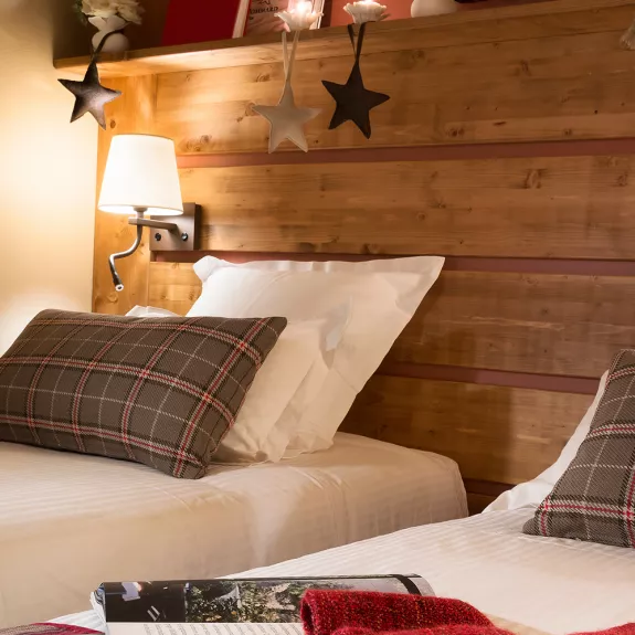 Mountain charm in the club twin room