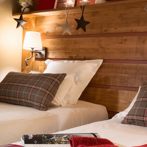 Mountain charm in the club twin room