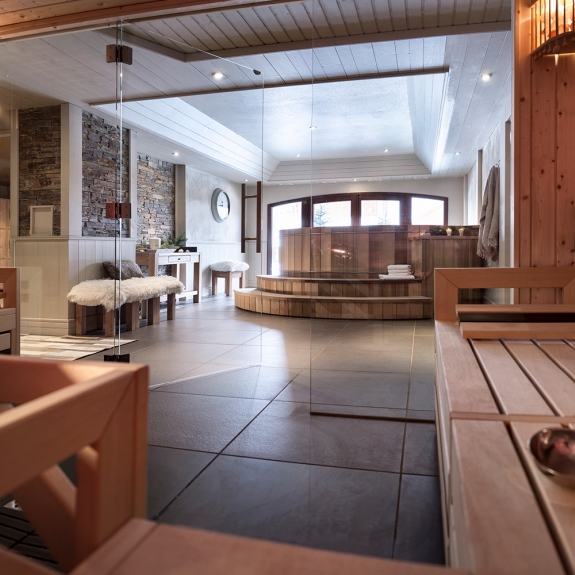 A view from the steam room