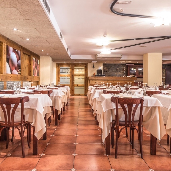 The light and airy dining room