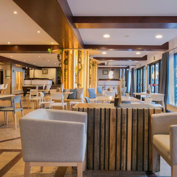 The lobby area