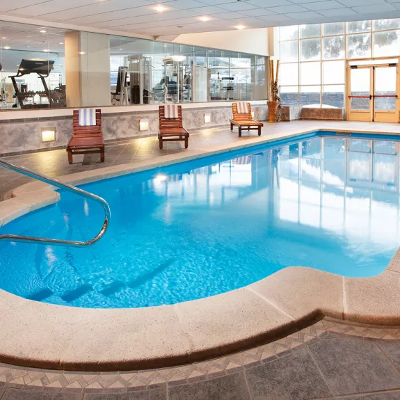The hotel pool