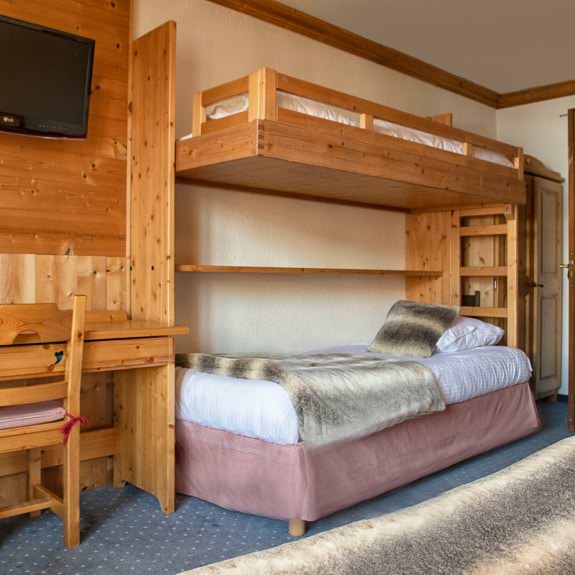 A spacious triple room