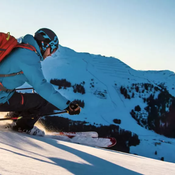skiing