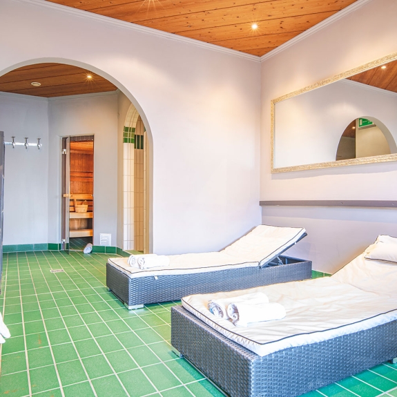 Relax in the small wellness area