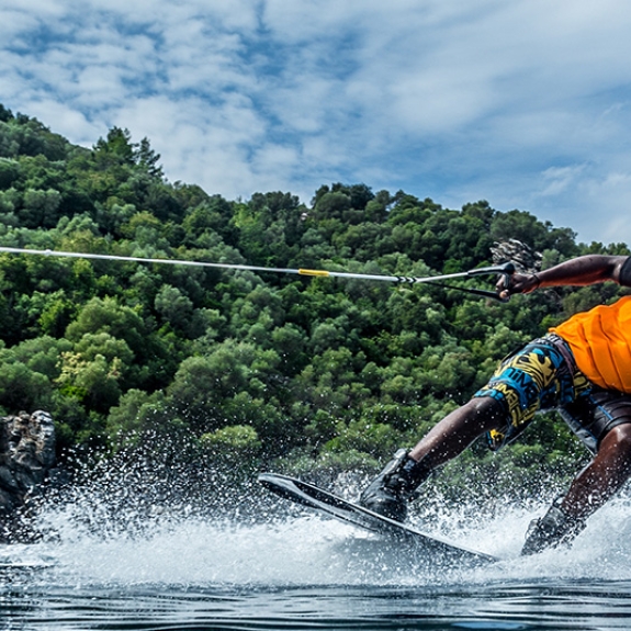 girl wakeboarding 