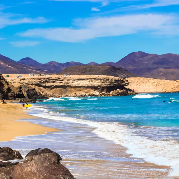 our local beach, Playa de la Pared