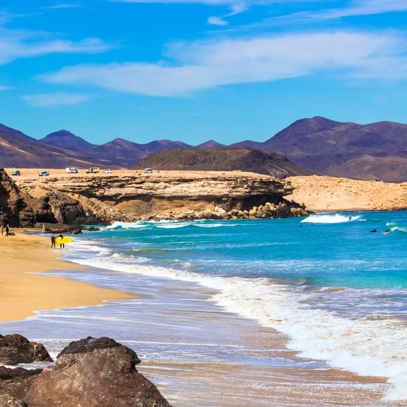 our local beach, Playa de la Pared