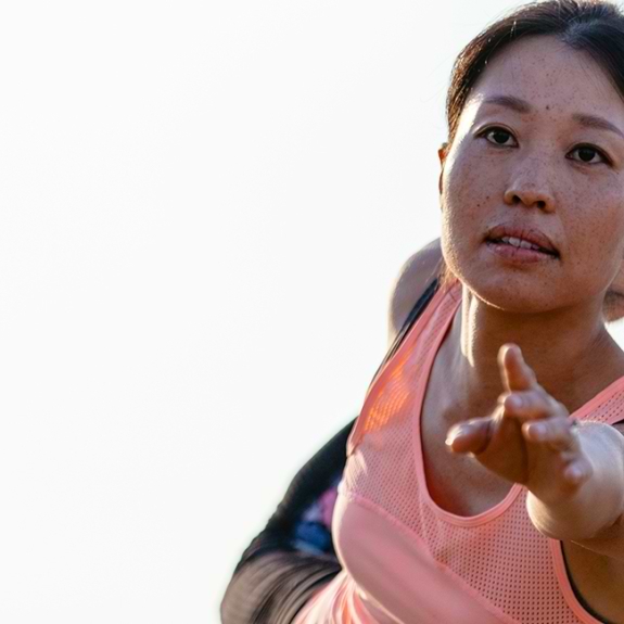 woman doing yoga in Croatia