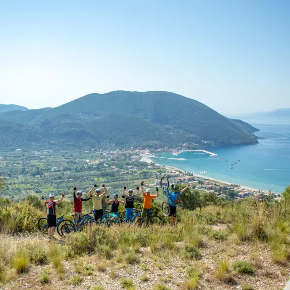 Mountain biking at Cosmos Beach Club