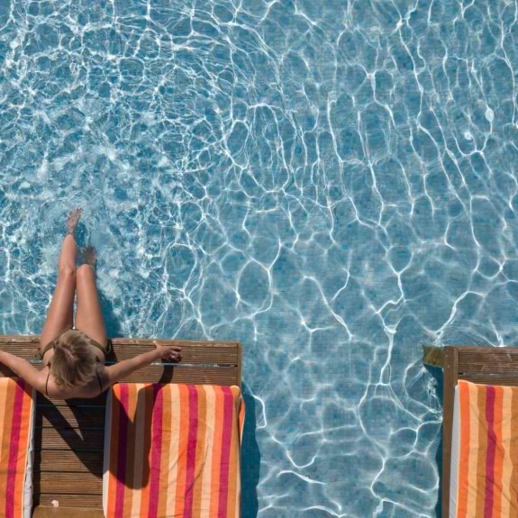 Swimming pool at Buca Beach Club