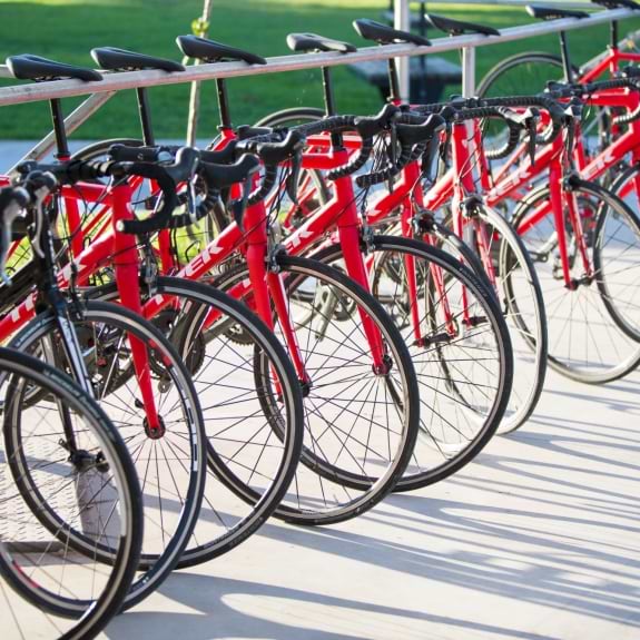 Road bikes at Messini Beach Club