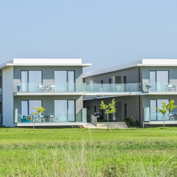 View of the hotel suites at Messini Beach Club