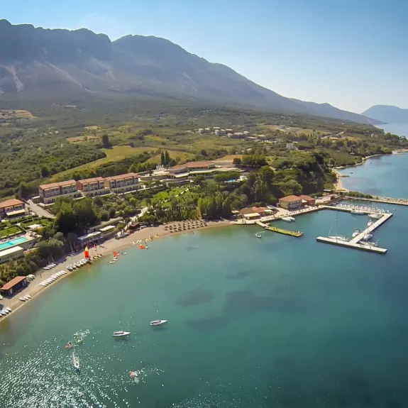 Birdseye view of Vounaki Beach Club