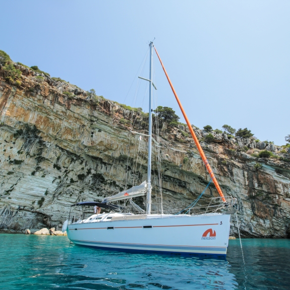 A Neilson yacht moored up