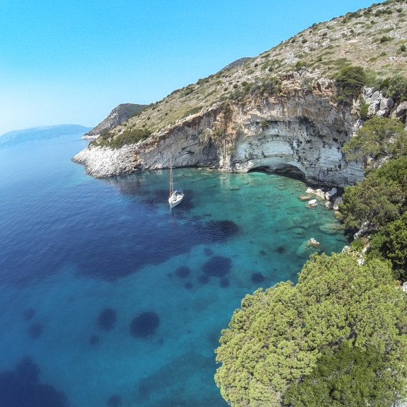 Neilson yacht moored up