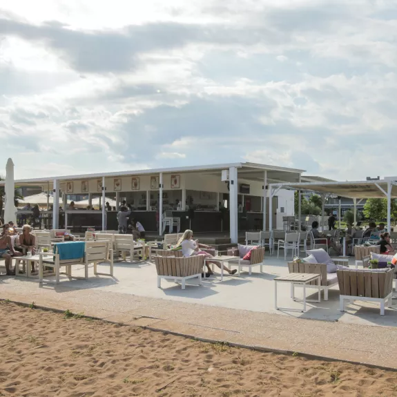 Pool bar at Messini Beach Club