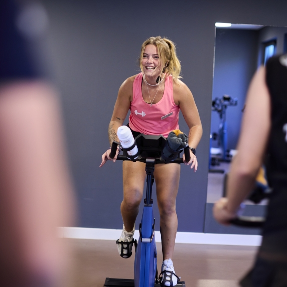 Indoor cycling at Alana Beach Club
