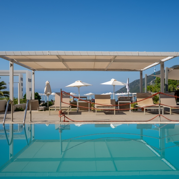 Swimming pool at Cosmos Beach Club