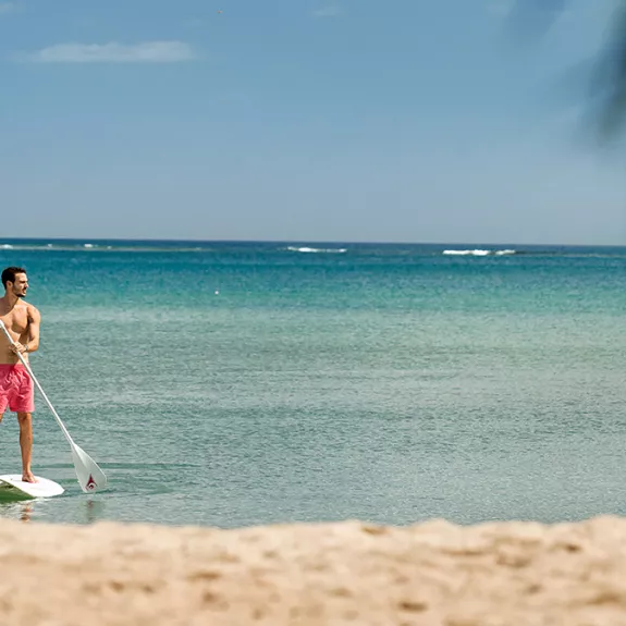 Paddle boarding