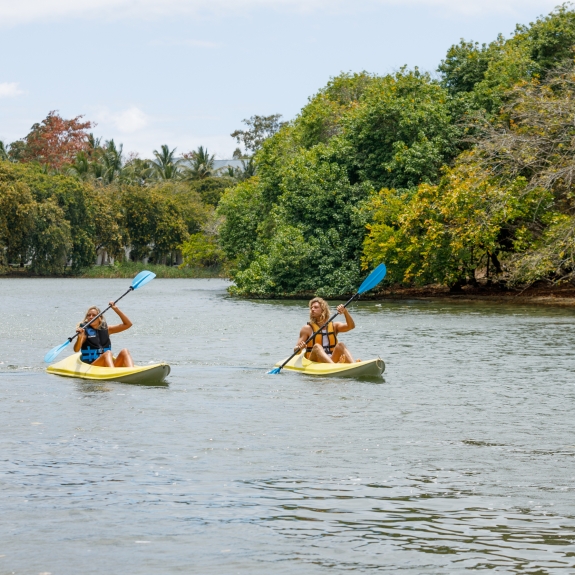 Kayaking along Lime River