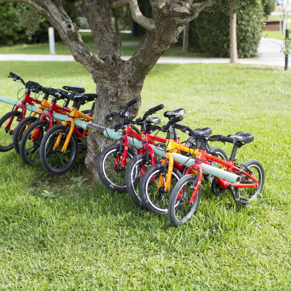 Kids' bikes at Messini Beach Club