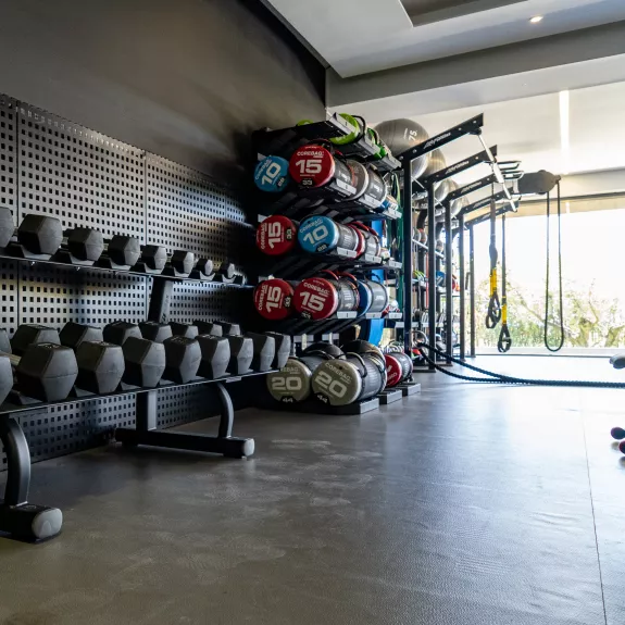 Fitness studio at Buca Beach Club