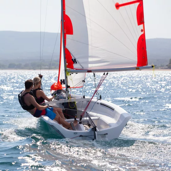 Dinghy sailing at Buca Beach Club