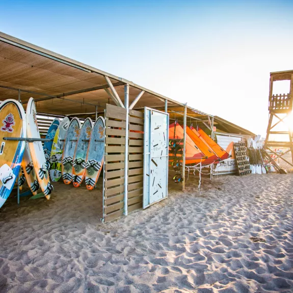 Windsurf kit at Messini Beach Club