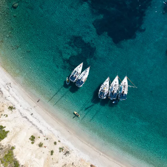 Docked in a secluded bay