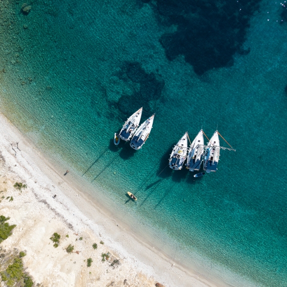 Docked in a secluded bay