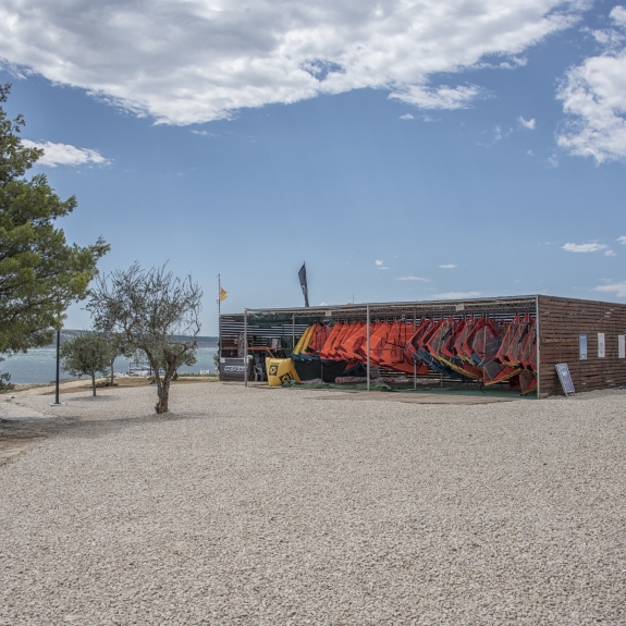 Windsurf racks at Alana Beach Club