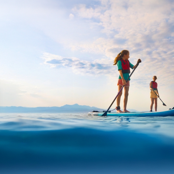 paddle boarding in Greece