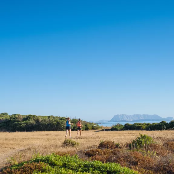 Running in Sardinia landscape 