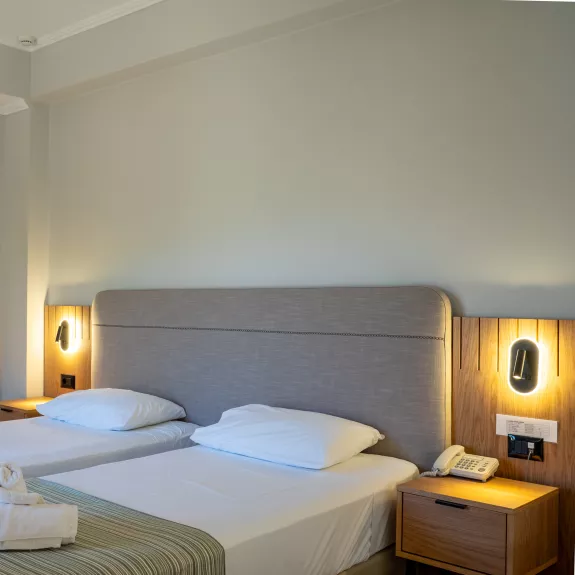 Twin or double room at Cosmos Beach Club