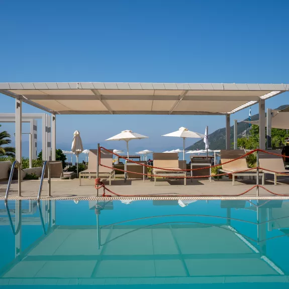 Swimming pool at Cosmos Beach Club