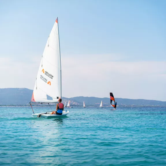 Dinghy sailing at Baia dei Mori Beach Club