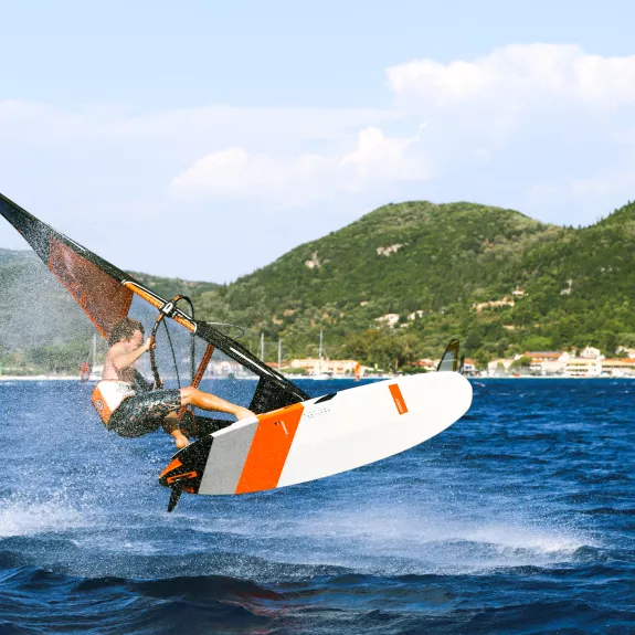 Windsurfing at Cosmos Beach Club