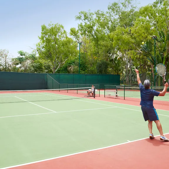 Two tennis courts and four pickleball courts at Neilson | The Ravenala Attitude