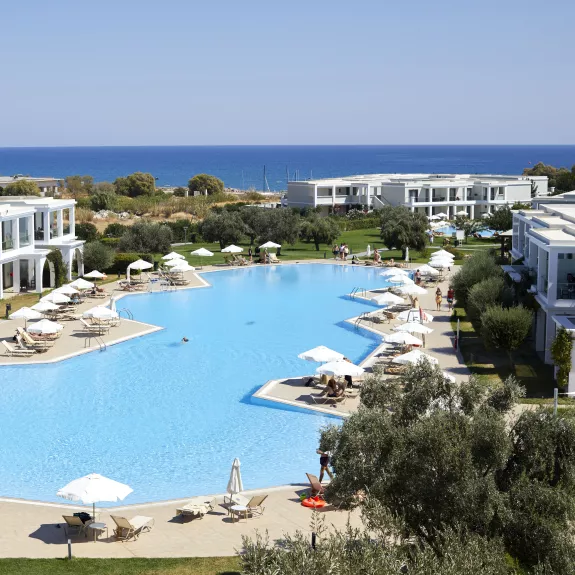 The main swimming pool at Levante Beach Club