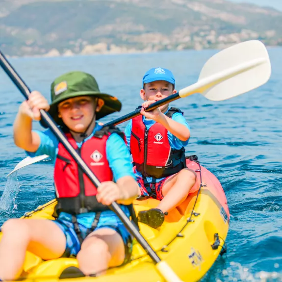 Kids kayaking